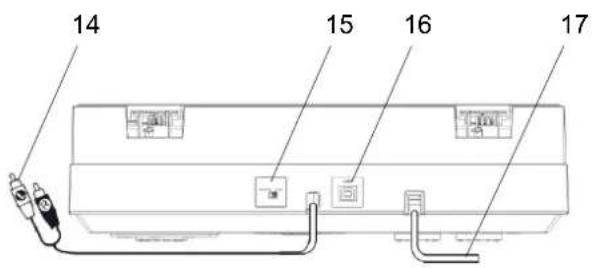 DUAL DT 210 USB - Face arrêté de l'appareil - 1