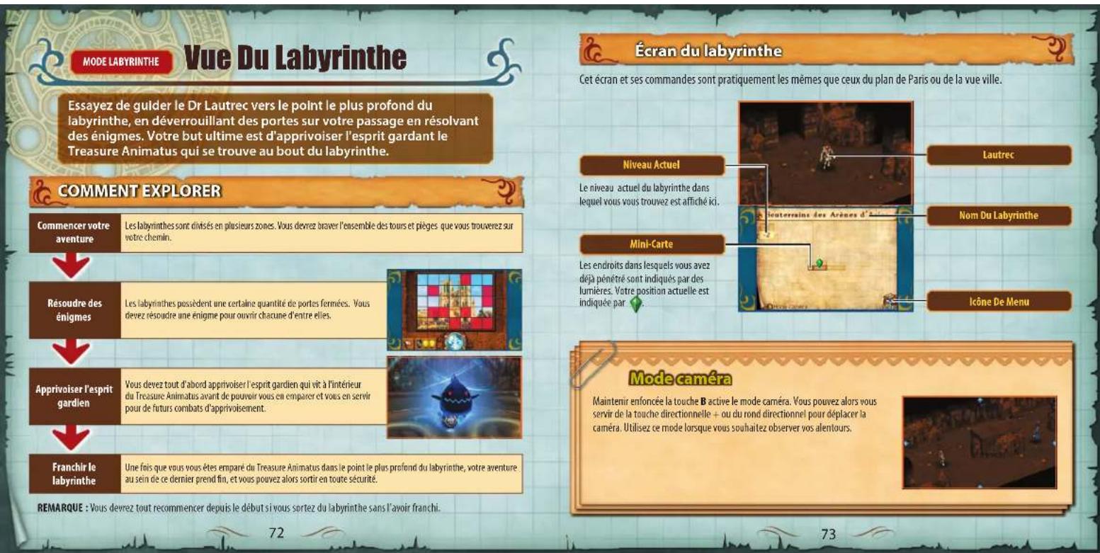 Konami Doctor Lautrec and the Forgotten Knights (Nintendo 3DS) - Mode labyrinthe - 8
