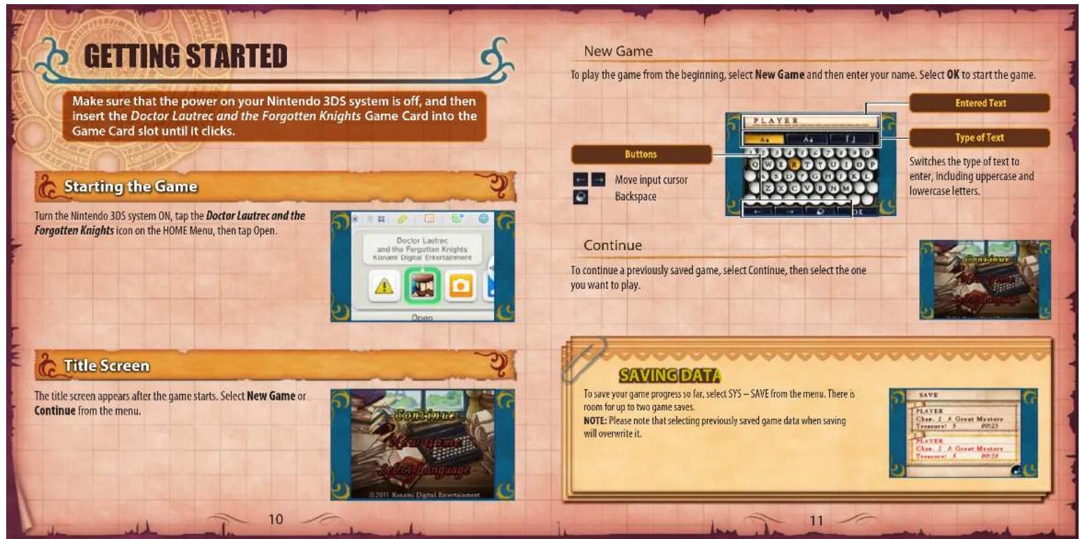 Konami Doctor Lautrec and the Forgotten Knights (Nintendo 3DS) - Brave many challenges to find Treasure Animatus - 8