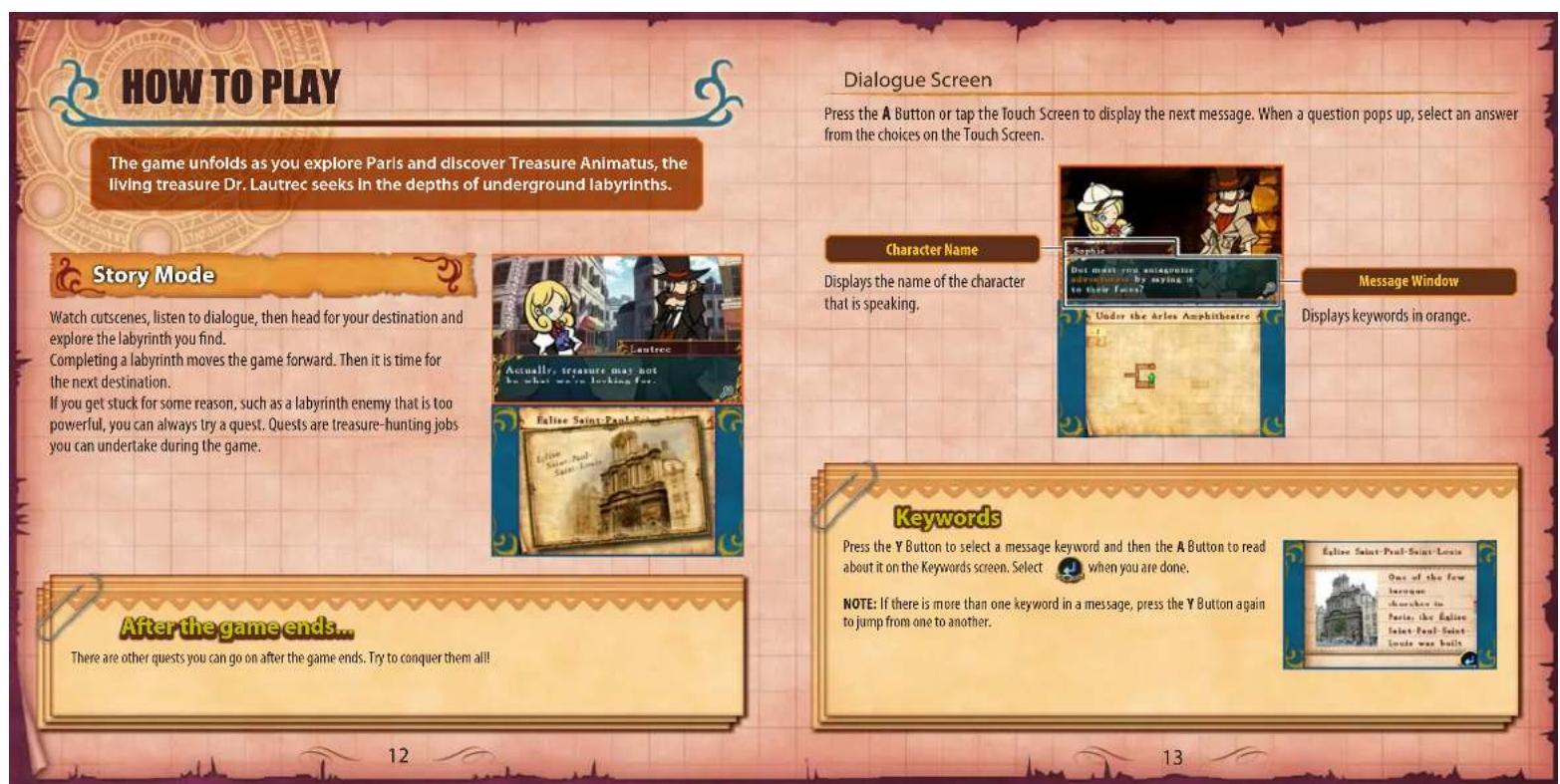 Konami Doctor Lautrec and the Forgotten Knights (Nintendo 3DS) - Brave many challenges to find Treasure Animatus - 9
