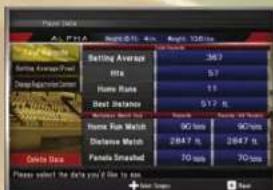 Konami The Cages: Pro Style Batting Practice (Wii) - INFORMACION DEL JUGADOR - 1