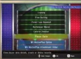 Konami The Cages: Pro Style Batting Practice (Wii) - REGISTRODEJUGADORES - 2