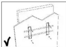 Legamaster 7194116 - Vergewissern Sie sich, dass die Halterung an einer soliden Wand angebracht ist. - 2