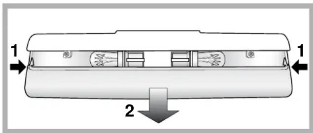 HOTPOINT-ARISTON EBYH 20320 V - Replacing the light bulb \* - 1