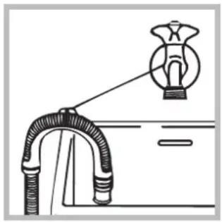HOTPOINT-ARISTON ECOT7F 1291 (EU) - Connecting the drain hose - 2