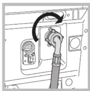 HOTPOINT-ARISTON ECOT7F 1291 (EU) - Connecting the water inlet hose - 2