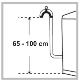 HOTPOINT-ARISTON ECOT7F 1291 (EU) - Connecting the drain hose - 1