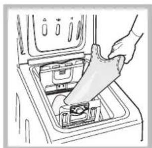 HOTPOINT-ARISTON ECOT7F 1291 (EU) - Ako sa otvara a zatvara practí bubon - 3