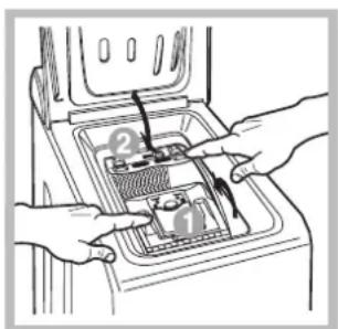 HOTPOINT-ARISTON ECOT7F 1291 (EU) - Kak otkpblb 3aKpbItb 6apa6aH - 4