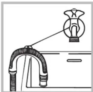 HOTPOINT-ARISTON ECOT7F 1291 (EU) - Conexión del tubo de descarga - 2