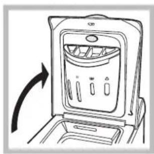 HOTPOINT-ARISTON ECOT7F 1291 (EU) - Ako sa otvara a zatvara practí bubon - 1