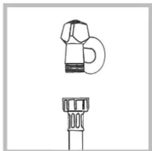 HOTPOINT-ARISTON ECOT7F 1291 (EU) - Conexión del tubo de alimentación de agua - 1