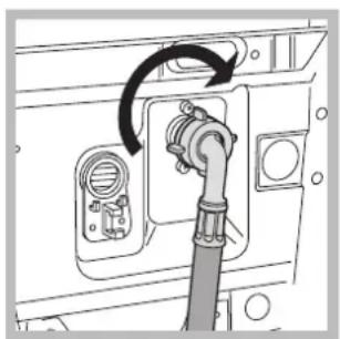 HOTPOINT-ARISTON ECOT7F 1291 (EU) - Collegamento del tubo di alimentazione dell'acqua - 2