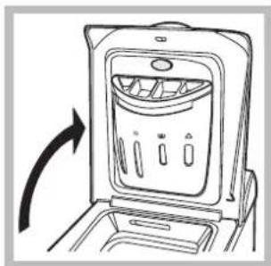 HOTPOINT-ARISTON ECOT7F 1291 (EU) - Come aprire e chiudere il cestello - 1