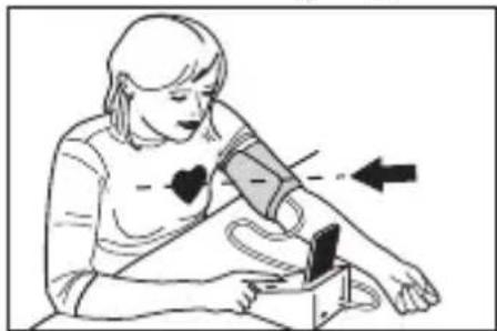 MEDISANA CardioDock 2 - Correct position for taking readings - 1