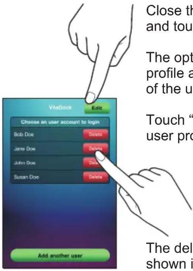 MEDISANA CardioDock 2 - Deleting user profiles - 1