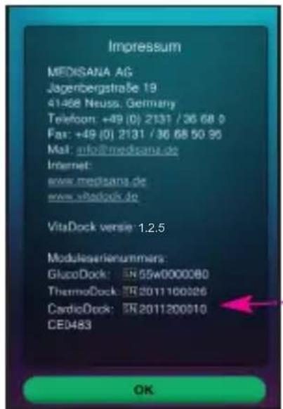 MEDISANA CardioDock 2 - Impressum - 1