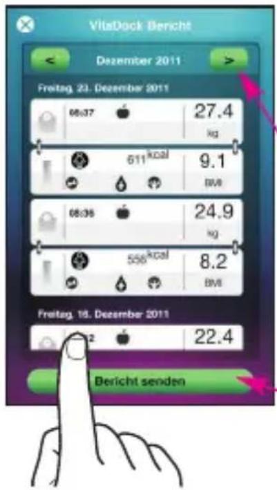 MEDISANA CardioDock 2 - Bericht senden - 3