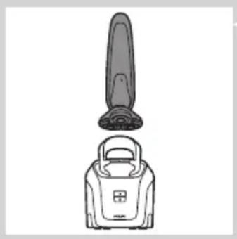 PHILIPS SensoTouch 3D RQ1286 - Utilizzo del sistema Jet Clean - 1
