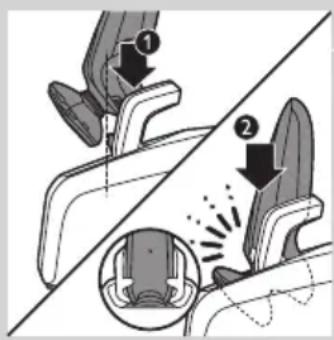 Diagram illustrating seatbelt usage with numbered instructions and visual cues for stress or comfort.