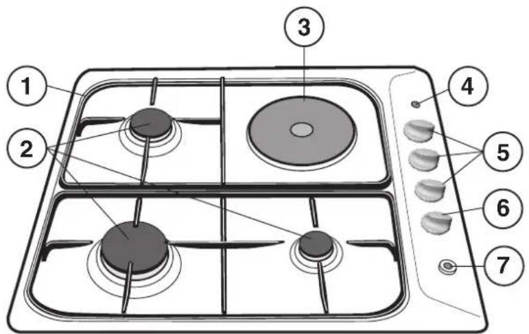 INDESIT PIM 640 S (IX) - Geräteansicht - 1