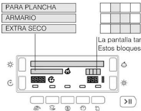 HOTPOINT-ARISTON TCD 93B 6HZ1 - Niveles de secado - 1