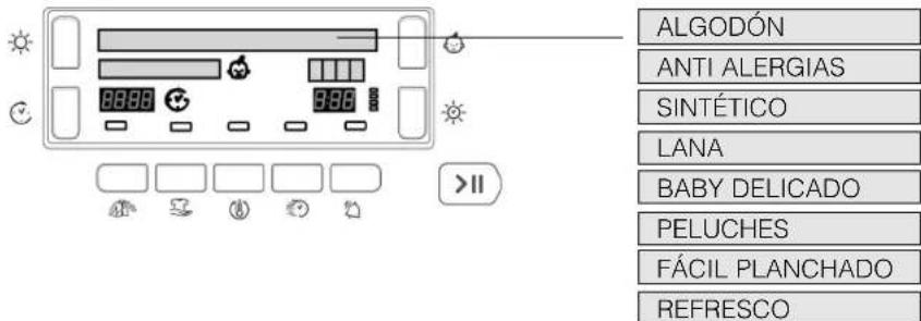 HOTPOINT-ARISTON TCD 93B 6HZ1 - Selección de programa y pantalla - 1