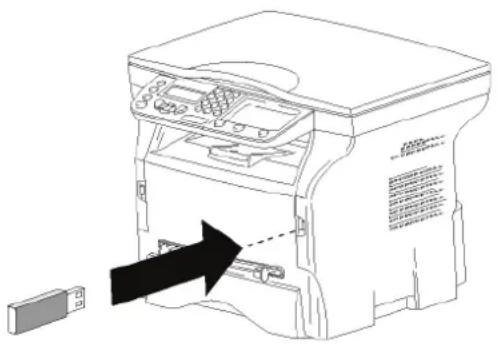 PHILIPS LaserMFD LFF6020 - Σύνδεση τοῦ προσαρογέα WLAN - 1