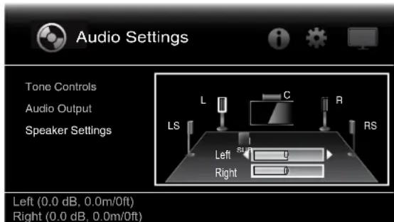 HARMAN KARDON BDS 277W - Réglage du volume des enceintes individuelles - 3