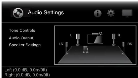 HARMAN KARDON BDS 277W - Réglage du volume des enceintes individuelles - 1