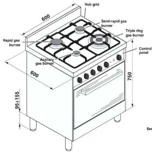 HOTPOINT-ARISTON CP65SG1 HA - Description of the appliance - 1