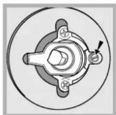 HOTPOINT-ARISTON CP65SG1 HA - Adjusting the gas oven burner's minimum setting: - 1