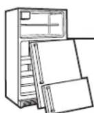 GE RCE24VGBFSS - ▲ PERICOLO! RISCHIO PER I BAMBINI DI RIMANERE CHIUSI NEL VECCHIO FRIGORIFERO - 1
