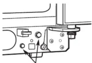 GE RCE24VGBFSS - Για να ρυθμίσετε τα ροδάκια στα μοντέλα 21' και 23': - 1