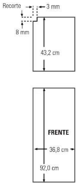 GE RCE24VGBFSS - 25' CustomStyle™ - Dimensões para painéis de madeira feitos por medida - 2