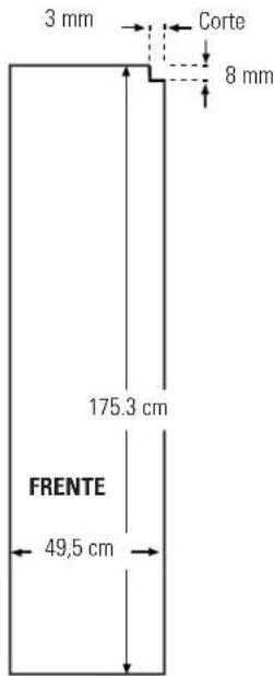 GE RCE24VGBFSS - Dimensiones del 25' CustomStyle™ para paneles de madera personalizados - 3