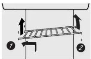 GE RCE24VGBFSS - To remove this type of shelf: - 1