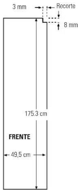 GE RCE24VGBFSS - 25' CustomStyle™ - Dimensões para painéis de madeira feitos por medida - 3