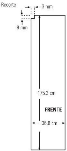 GE RCE24VGBFSS - 25' CustomStyle™ - Dimensões para painéis de madeira feitos por medida - 1