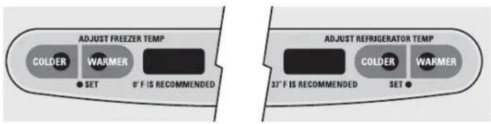 GE RCE24VGBFSS - Regolazione delle temperature – GE, Monogram modelli - 1