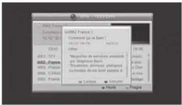 METRONIC Zapbox HDS1.1 - - Guide Electronique des Programmes (EPG) - 2