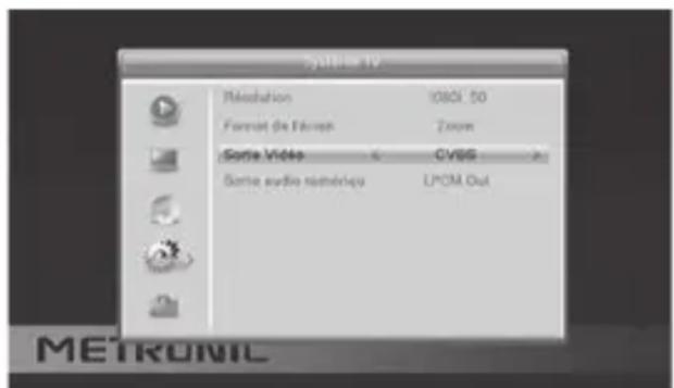 METRONIC Zapbox HDS1.1 - - Réglages de l'écran - 1