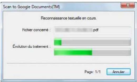 Scan to Google Documents(TM) Reconnaissance textuelle en cours. Fichier concémé : pdf Évolution du traitement : Page: 1/1 Annuler