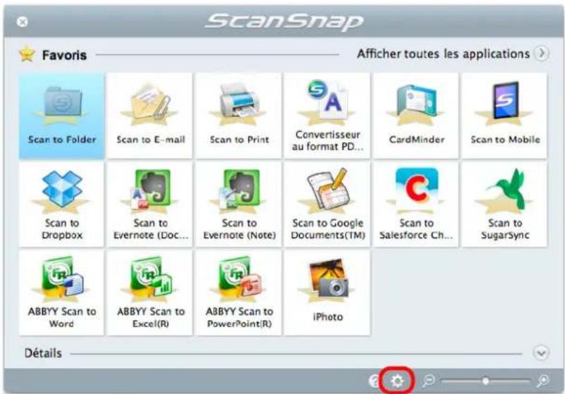 ScanSnap Favoris Afficher toutes les applications Scan to Folder Scan to E-mail Scan to Print Convertisseur au format PD... CardMinder Scan to Mobile Scan to Dropbox Scan to Evernote (Doc... Scan to Evernote (Note) Scan to Google Documents(TM) Scan to Salesforce Ch... Scan to SugarSync ABBYY Scan to Word ABBYY Scan to Excel(R) ABBYY Scan to PowerPoint(R) iPhoto Détails