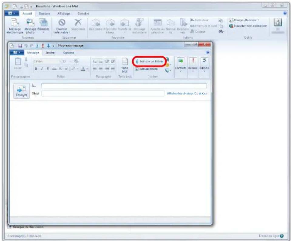 Brouillons - Windows Live Mail Accueil Dessers Affichage Computers Message électronique Message elements photo Nouveau Couvier indesurable * Supprimer Réponde Réponde Transfries A Focus Message Instantaneous Ajuster au Non sur Déplicen catérature Au Indicateur de l'attentur le unité Cédage Actions Envoyer/Recessive * Revulier hors connexion Outils Nouveau message Message Insérer Options Casier 12 Texte brut loindre un fichier Album photo Contacts Itemuse Edition Presse papers Poles Paragraphie Texte brut Insérer A... Objet: Afficher les changés Cc et Cc Groupe du discussion 0 message(s), 0 non k/u(s) Travail en ligne