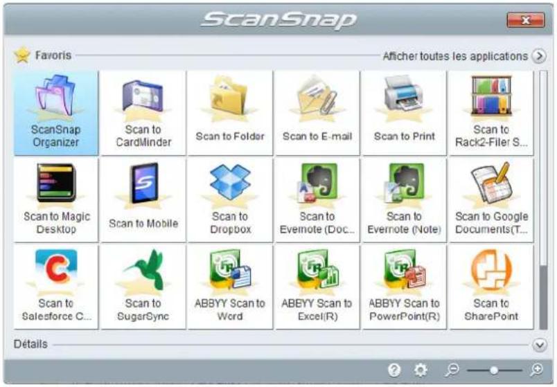 FUJITSU ScanSnap iX500 Deluxe - Quick Menu - 1