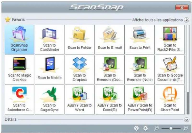 FUJITSU ScanSnap iX500 Deluxe - Appuyez sur la touche [Scan] du ScanSnap pour démarrer la numérisation. - 1