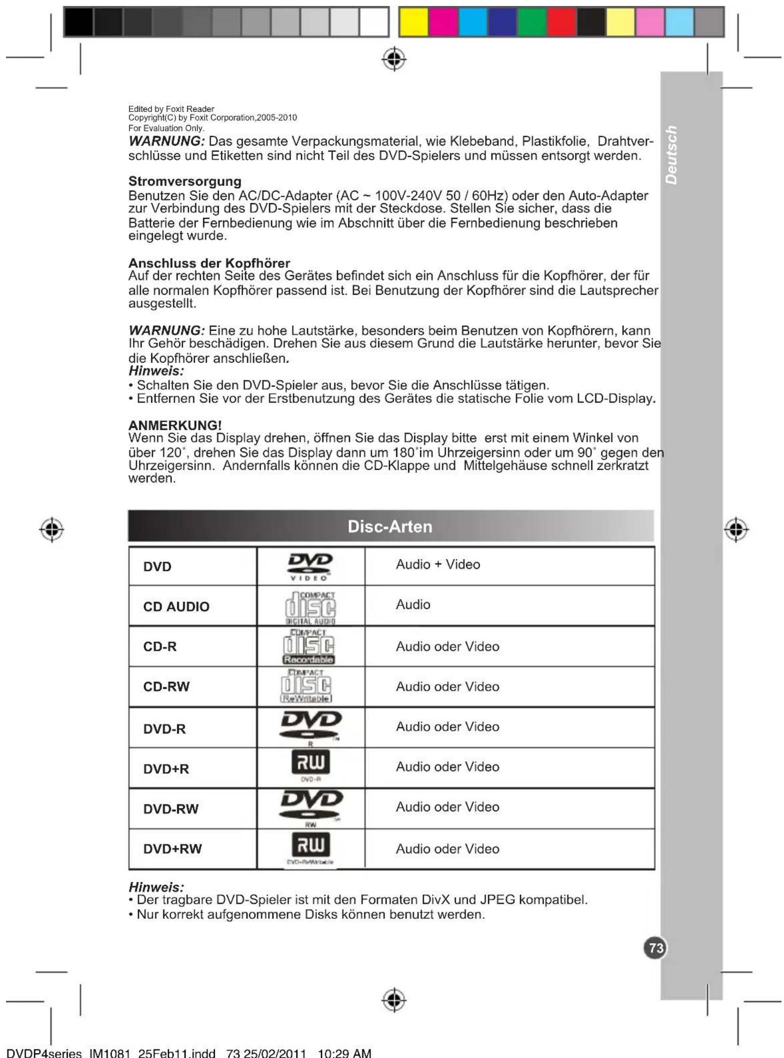 LEXIBOOK DVDP4DP - Auspacken des Gerätes - 1
