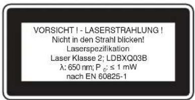 EINHELL BTSM 2534 - Spezielle Hinweise zum Laser - 1