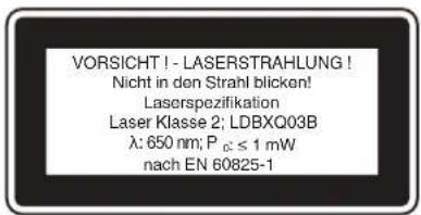 EINHELL BTSM 2534 - Varning:Laserstrale Tittainte in i stralen Laserklass 2 - 1